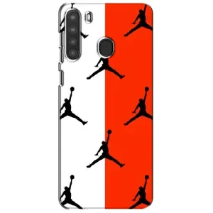 Чехлы для Samsung Galaxy A21 (A215) - с картинкой JORDAN (AlphaPrint) (Лого Джордан)