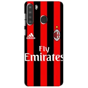 Чехлы для Samsung Galaxy A21 (A215) (VPrint) - Футбольные клубы (Milan)
