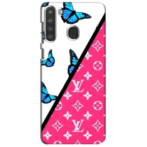 Бренднові Чохли для Samsung Galaxy A21 (A215) - (PREMIUMPrint) (Мода LV)