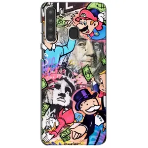 Чохли з крутими принтами для Samsung Galaxy A21 (A215) - (PREMIUMPrint) (Monopoly man)