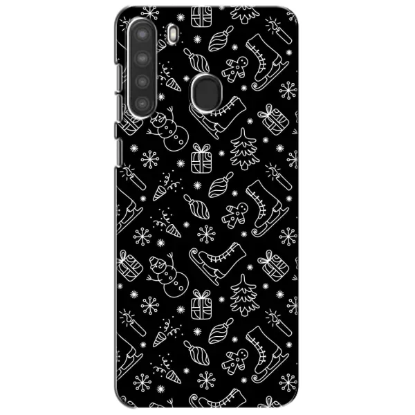 Чехол с принтом «Новогодний фон» для Samsung Galaxy A21 (A215) Чехол с принтом «Новогодний фон» для Samsung Galaxy A21 (A215)