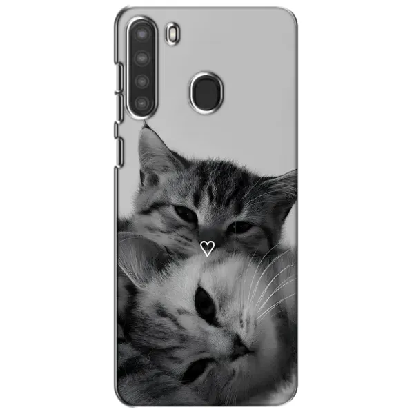 Чехол с принтом «Пара котов» для Samsung Galaxy A21 (A215) Чехол с принтом «Пара котов» для Samsung Galaxy A21 (A215)
