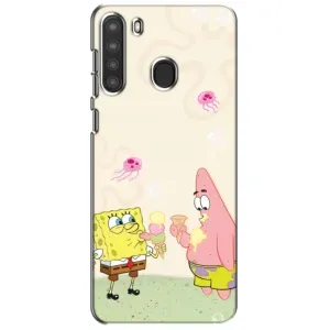 Чехол с принтом «Патрик и Боб» для Samsung Galaxy A21 (A215)