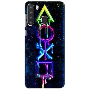 Чохол з принтом «Pleystation лого» для Samsung Galaxy A21 (A215)