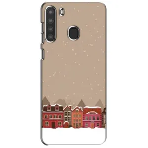 Новорічні, Святкові Чохли для Samsung Galaxy A21 (A215) - 2024 год (Зимове місто)
