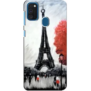 Чехол Эйфелева Башня для Samsung Galaxy A21s - (AlphaPrint) (Башня в Париже)