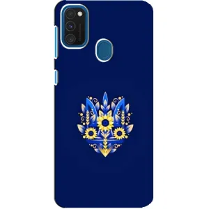 Чехлы для Samsung Galaxy A21s  Укр. Символика (AlphaPrint) (Цветочный Герб)
