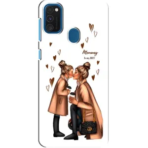 Чохол з друком для Samsung Galaxy A21s - (Мама з дитинкою) (AlphaPrint) (Донька і мама)