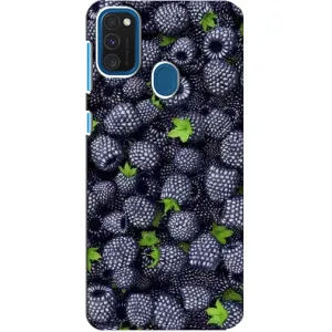 Чехлы с Фруктами для Samsung Galaxy A21s (VPrint) (Ежевика)