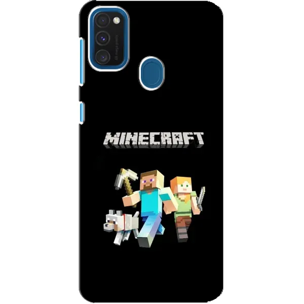 Чехол с принтом «герои Minecraft» для Samsung Galaxy A21s