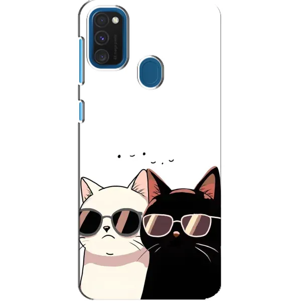 Чехол с принтом «Коты в очках» для Samsung Galaxy A21s