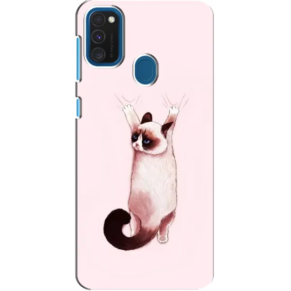 Чехол с принтом «Котик падает» для Samsung Galaxy A21s