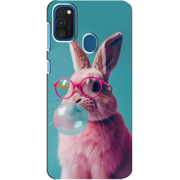 Чехол с принтом «Кролик в очках» для Samsung Galaxy A21s