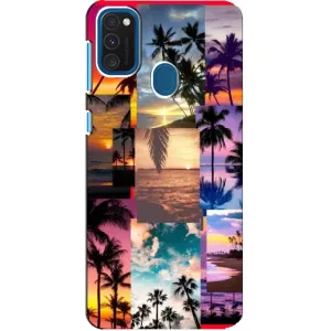 Силиконовый чехол с КАРТИНКАМИ лето для Samsung Galaxy A21s (AlphaPrint) (Летний отпуск)