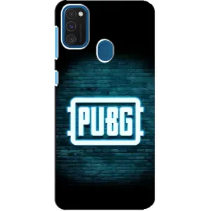 Чехол PUBG для Самсунг А21с (AlphaPrint) (Лого PUBG)