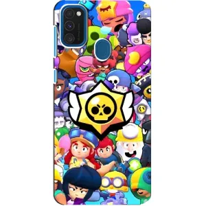 Чехол с принтом «Лого Brawl Stars» для Samsung Galaxy A21s