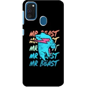Чехлы Мистер Бист для Самсунг А21с (logo Mr beast)