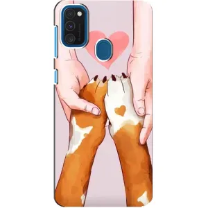 Чехлы с собаками для Samsung Galaxy A21s (VPrint) (Любовь к собакам)