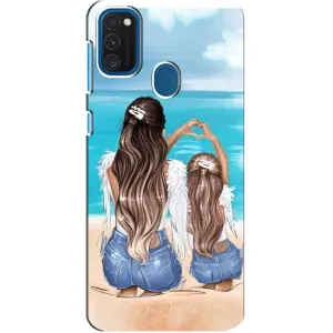 Чохол з друком для Samsung Galaxy A21s - (Мама з дитинкою) (AlphaPrint) (Мама з донькою)