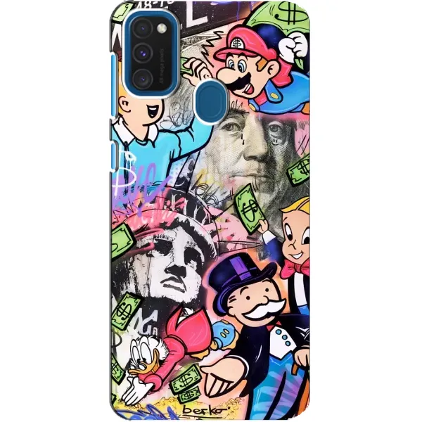 Чехол с принтом «Monopoly man» для Samsung Galaxy A21s
