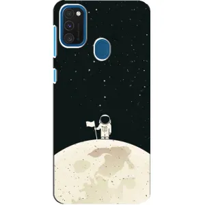 Космические Чехлы для Самсунг А21с (VPrint) (На луне)