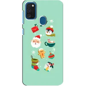 Новогодние Чехлы для Самсунг А21с (VPrint) (Настроение НГ)