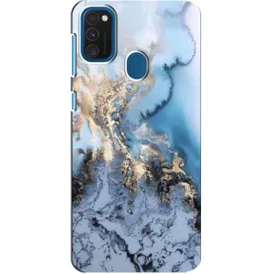 Мраморный чехол на Samsung Galaxy A21s (VPrint) (Нежный мрамор)