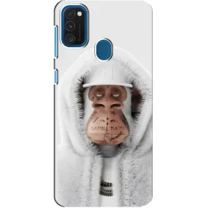 Чехлы с Обезьянами NFT для Samsung Galaxy A21s (AlphaPrint) (обезьяна NFT в тату)