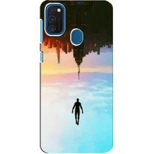 Чохол з людиною павуком для Samsung Galaxy A21s - (AlphaPrint) (Людина павук)