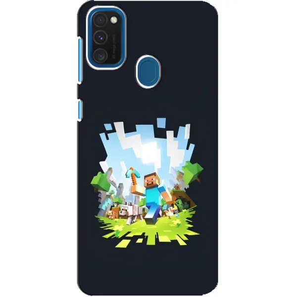 Чехол с принтом «персонажи Minecraft» для Samsung Galaxy A21s