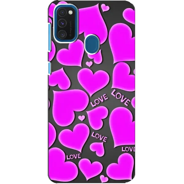 Чехол с принтом «Pink hearts» для Samsung Galaxy A21s Чехол с принтом «Pink hearts» для Samsung Galaxy A21s