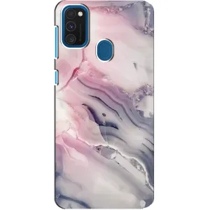 Мраморный чехол на Samsung Galaxy A21s (VPrint) (Пурпурный Мрамор)