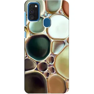 Мраморный чехол на Samsung Galaxy A21s (VPrint) (Радужный Мрамор)