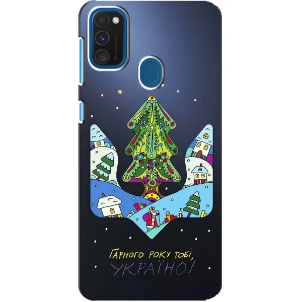 Чехол с принтом «Рождественский герб» для Samsung Galaxy A21s