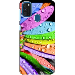 Чехлы (ART) Цветы на Samsung Galaxy A21s (VPrint) (Семицветик)