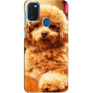 Чехлы с собаками для Samsung Galaxy A21s (VPrint) (Щенок Бишон)
