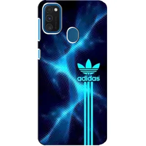 Чехлы Адидас для Samsung Galaxy A21s (AlphaPrint) (Синий Адидас)