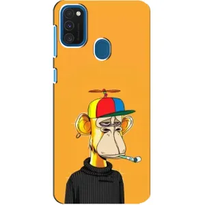 Чехлы с Обезьянами NFT для Samsung Galaxy A21s (AlphaPrint) (Скучающая Обезьяна NFT)