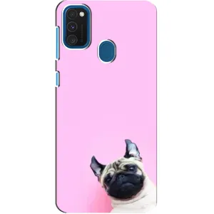 Чехлы с собаками для Samsung Galaxy A21s (VPrint) (Смешная собака)