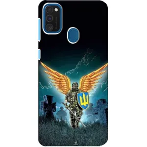 Чехлы с картинкой ЗСУ для Samsung Galaxy A21s (AlphaPrint) (Солдат ЗСУ)