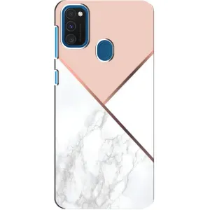 Мраморный чехол на Samsung Galaxy A21s (VPrint) (Тройной мрамор)