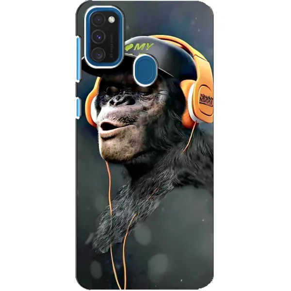 Чехол с принтом «В наушниках» для Samsung Galaxy A21s