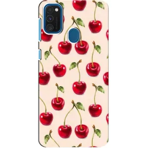 Чехлы с Фруктами для Samsung Galaxy A21s (VPrint) (Вишня)