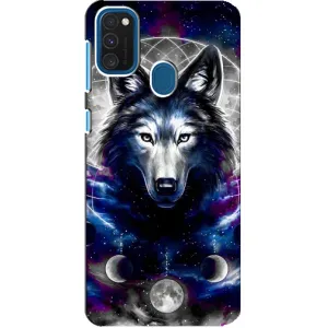 Защитные чехлы для Самсунг А21с (AlphaPrint) (ХИТ продаж) ВОЛК (Волк)