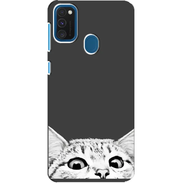Чехол с принтом «Выглядывает кот» для Samsung Galaxy A21s