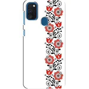 Чехол для Патриота Украины Samsung Galaxy A21s - (AlphaPrint) (Яркая вишиванка)