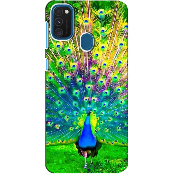 Чохол з принтом «Яскравий Павлин» для Samsung Galaxy A21s