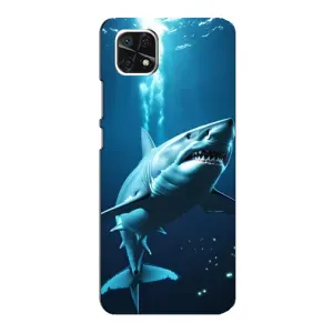 Чохол з картинкою 'Хижаки' для Samsung Galaxy A22 5G (Акула під водою)