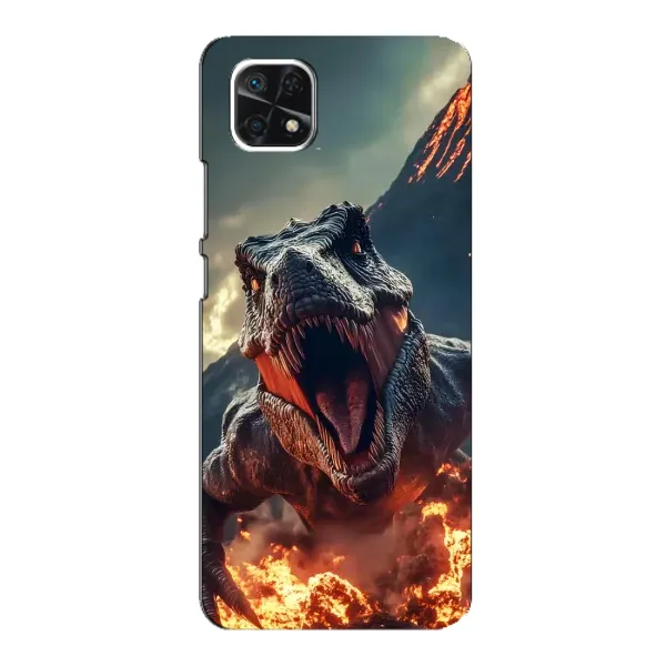 Чохол з принтом «Вогняний динозавр» для Samsung Galaxy A22 5G