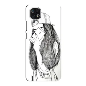 Чехол с печатью для Samsung Galaxy A22 5G - (Мода) (AlphaPrint) (Фото девочки)